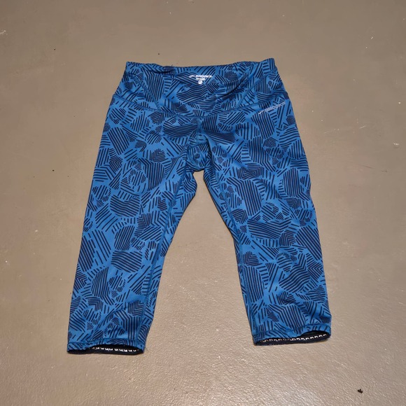 Brooks Low Rise Infiniti III Capri Printed Running Leggings Women's Size Medium - Picture 3 of 6